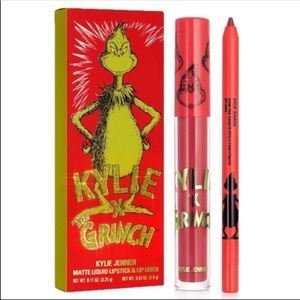 KYLIE COSMETICS X GRINCH LIP KIT BNIB